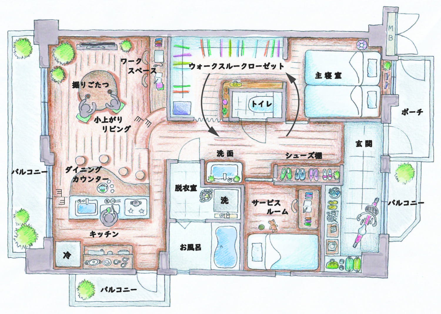 家族の助け合いが生まれるマドリ 勝手にリマドリ 京都の住宅リノベーション会社 マンション 中古物件など ミセガマエヤ